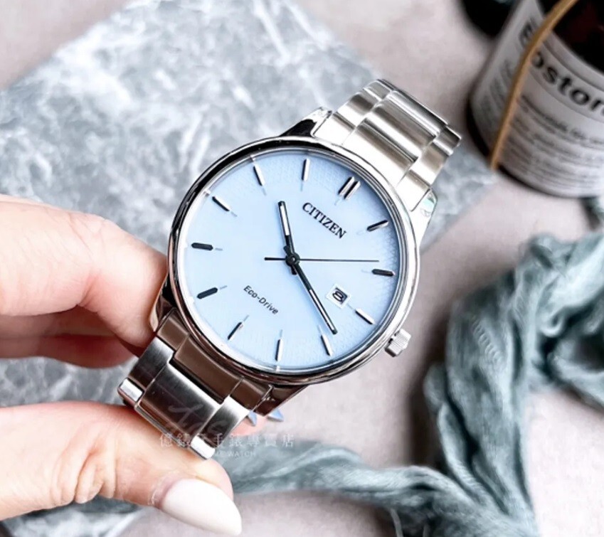 CITIZEN. Eco Drive 腕時計 Citizen Eco-Drive BM6978-77L Blue Dial Analog Date Solar Power