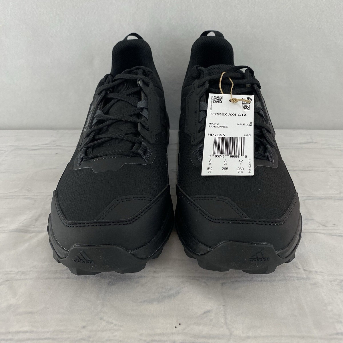 Adidas HP7395 Men's Terrex AX4 Gore-tex Hiking Shoes Core Black