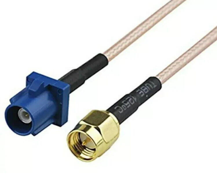 Fakra C to SMA Male GPS Adapter Plug Extension Cable 15cm RG316 Pigtail VW BENZ - Image 4 of 4