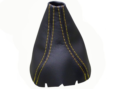 Yellow Thread Genuine Leather Gear Shift Boot Shift Cover For SEAT ALTEA 2004-2015