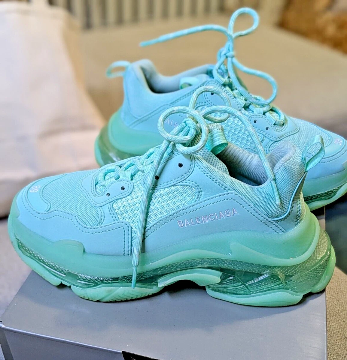Balenciaga Triple S Sneaker Light Blue W for sale | eBay