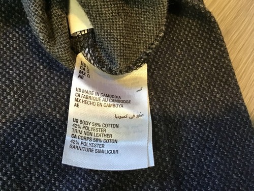 Maglione Pullover TASSO ELBA Blu Scuro Modello Geo Quarto Zip Maglia Grande L - Foto 5 di 5