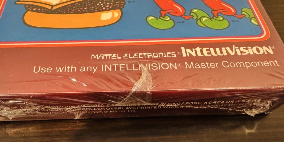 Burgertime Intellivision Mattel Electronics No. 4549 VTG Video Games SEALED!!! - Image 3 of 4
