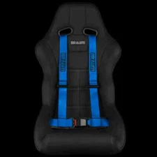 BRAUM Racing 4 Point 2" Strap Racing Single Harness - Blue - New