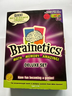 BRAINETICS DELUXE SET, DVD's 1-7 Mathe-Speicher, 9-99 Jahre, Komplettsatz