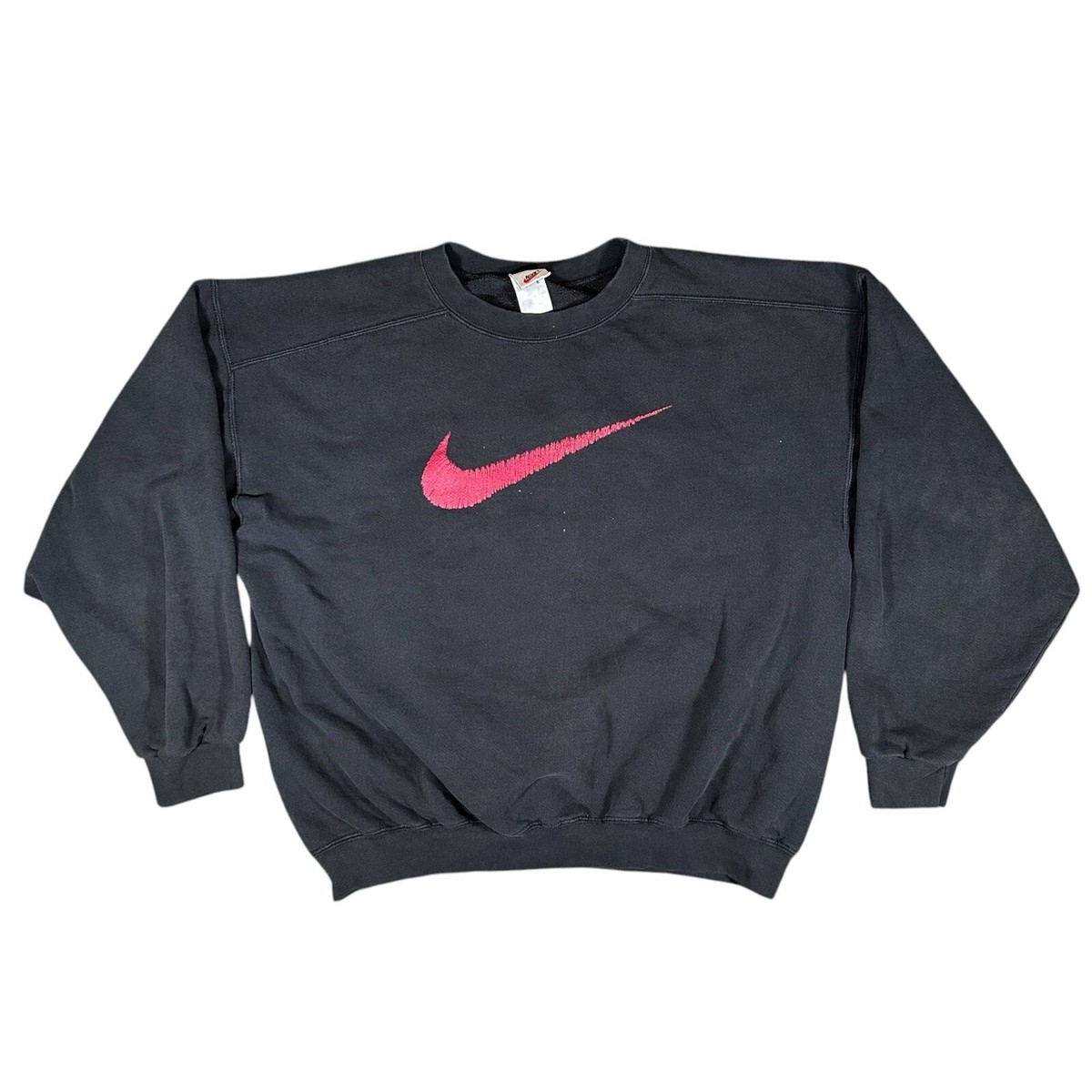 Vintage Nike Big Center Swoosh Scribble Crewneck Sweatshirt Size M