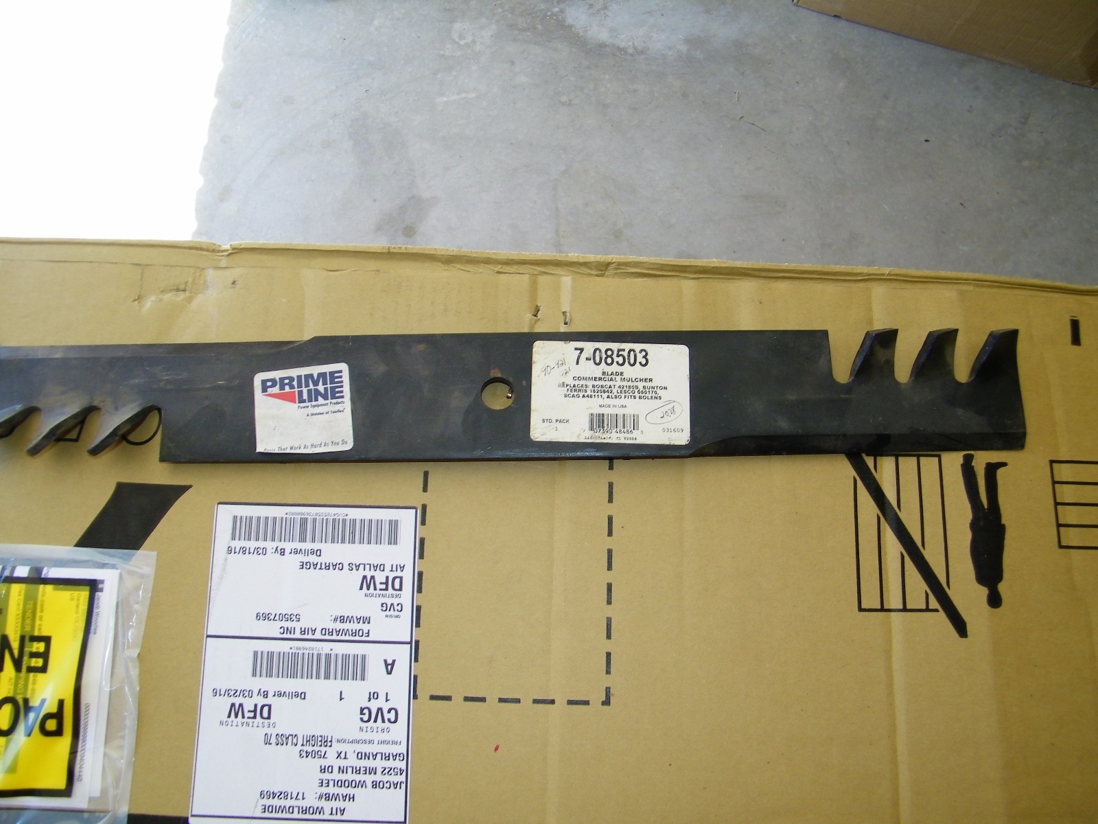 Husqvarna Primeline Commercial mulching mower blades 539101733 708503