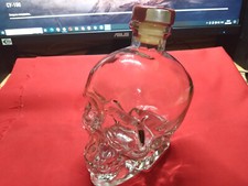 Bottle glass skull empty 0,75 l