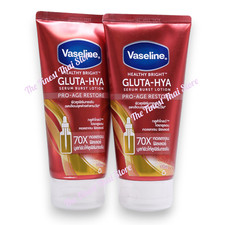 Vaseline Gluta-Hya Serum Burst Lotion Healthy Bright Pro-Age Restore 170ml pack2