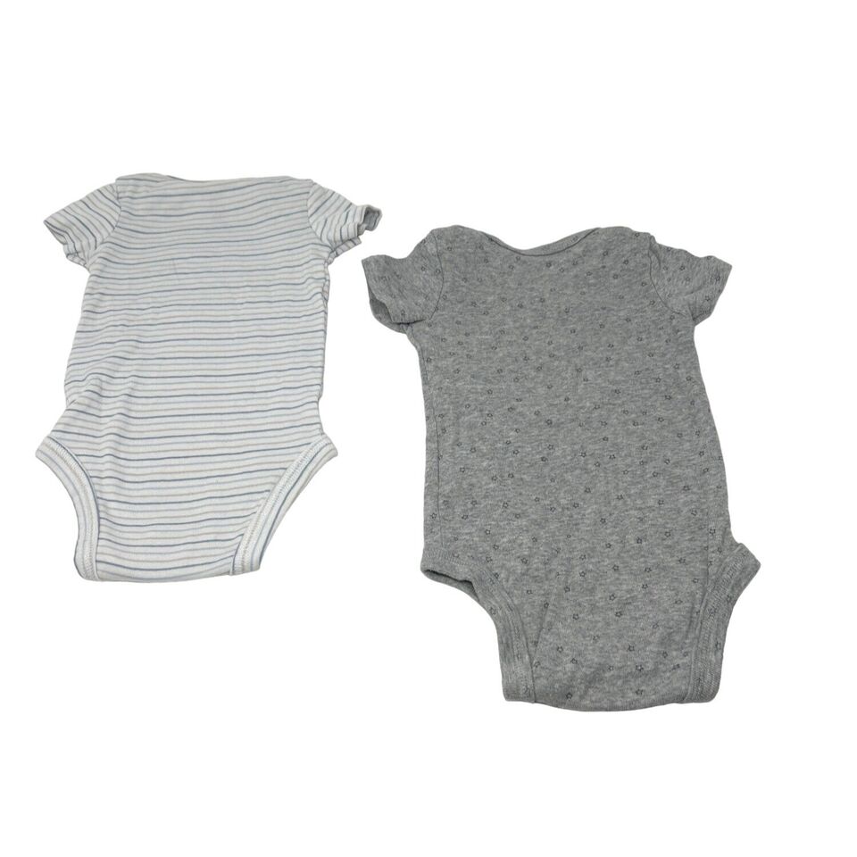 Baby Boy's - 4 Body Suits in Blues and Greys - Size 3 Month | eBay