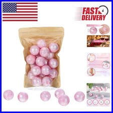 Mini Glitter Bath Balls - 20 Pcs Relaxing 0.53 oz Bombs Gift Set for Spa Lovers
