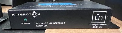 AtteroTech QSC Q-SYS unDIO2x2 Dante Audio Interface   2 In / 2 Out