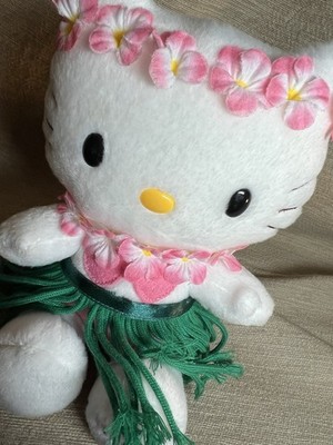Hawaii Tropical Sanrio Hello Kitty Plush Hula Dance Lei Outfit Nakajima Stuffed