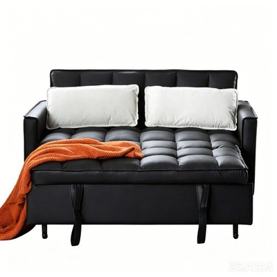 54'' Pull Out Sleeper Sofa Bed Loveseat Reclining Back w/Storage 2 Seater Couch