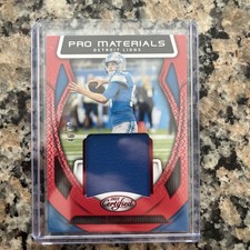 2025 Panini Certified - Pro Materials Jared Goff #PM-JGF Red /99 (MEM)