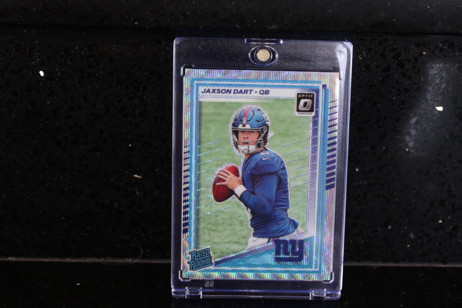 2025 Panini Donruss Optic Jaxson Dart #273 Wave Prizm Rated Rookie /300 Giants!