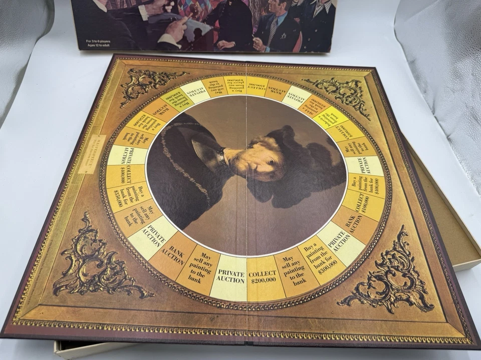 🌟Obra maestra de colección El juego de subasta de arte 1970 Parker Brothers completo🌟 Foto 2 de 4