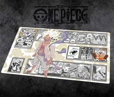 One Piece Table Playmat Luffy Gear 5 OPCG TCG CCG Play Pad Trading Card Game Mat