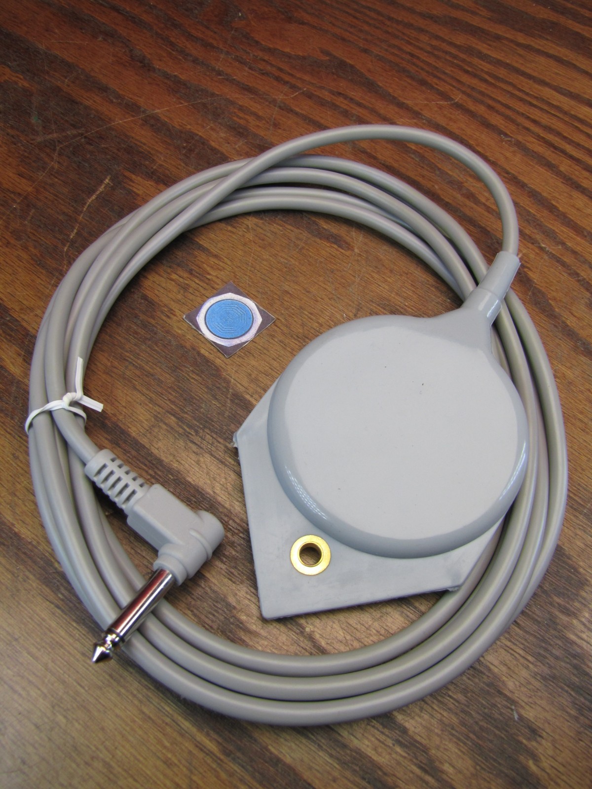 GEM-010 Medical Electrode Plate with 1/4" Phone Plug Cable