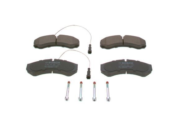 Bremsbelagsatz Scheibenbremse Hinten Bosch 0 986 494 239 Passend FÜR Iveco-image