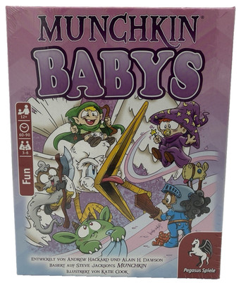 Munchkin Babys Pegasus Spiele Kartenspiel 168 Spielkarten FOLIE GERISSEN