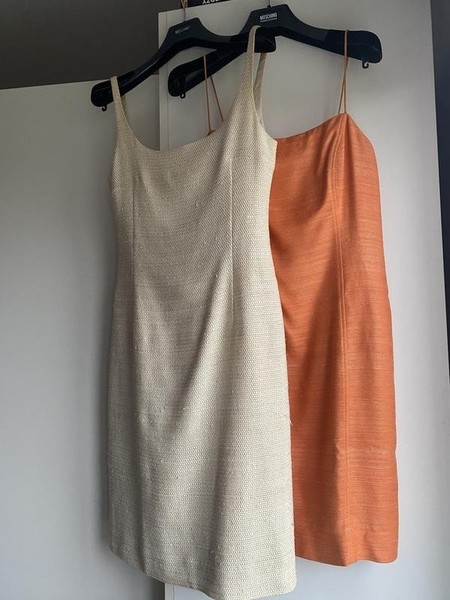 Damen Akris Kleid Beige 36 / S / 44