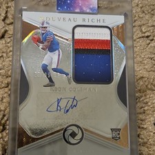 2024 Panini Gold Standard Nouveau Riche Patch Auto Keon Coleman Rookie /99 Bills