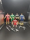 Power Rangers Flip Heads Figures with Weapons  5 Figures Vintage 1995 BANDI