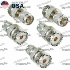 RF Coax Adapter Mini UHF Male to UHF Female SO239 PL259 For Kenwood Motorola