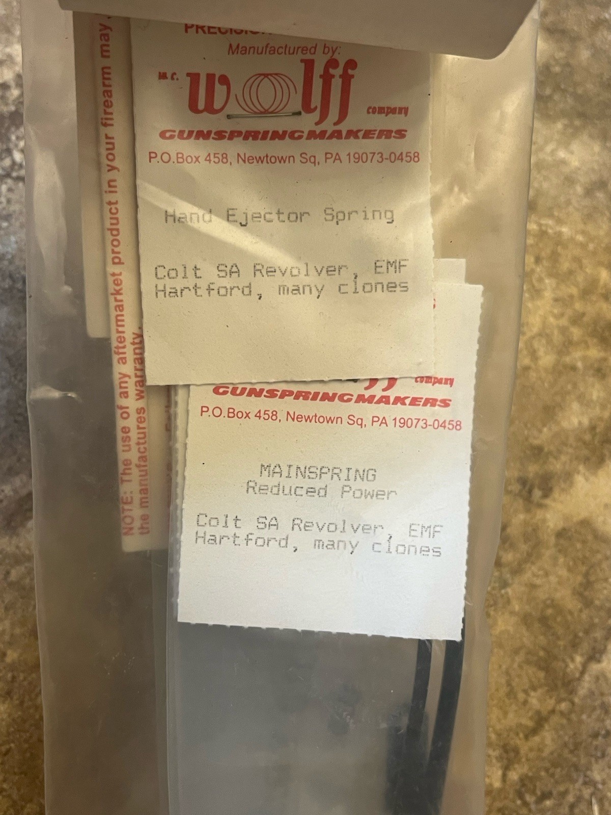 Colt Single Action Revolver EMF Flat Shooters Spring Pak Wolff 32325 Brownells