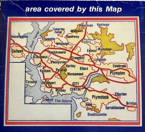 A-Z Plymouth Premier Street Map With Index 1992 See Photo2 For Coverage - Afbeelding 2 van 2
