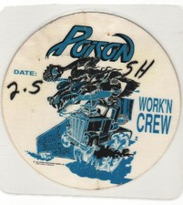 Vintage 1991 Poison Concert Backstage Pass Working Crew Lansing MI