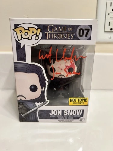 Game of Thrones Funko Pop: Jon Snow #07 - Signed by Kit Harington