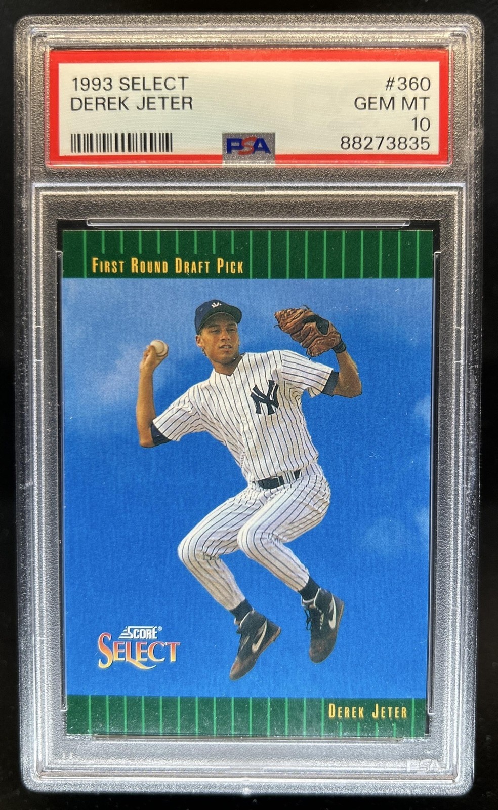 1993 Score Select Derek Jeter Rookie RC #360 New York Yankees PSA 10 GEM MINT