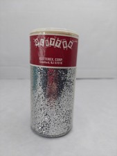 Glitterex SILVER Glitter 4oz Aluminum & Plastic Made In USA