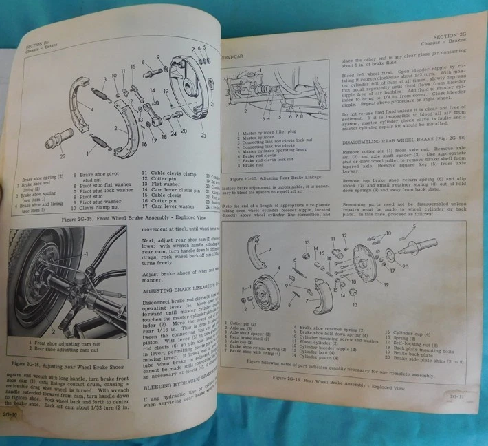 HARLEY DAVIDSON MOTOCICLETA SERVI-CAR TIENDA LIBRO MANUAL DE SERVICIO 1959-1969 G GE OEM Foto 4 de 4
