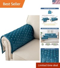 Elegant Anti-Slip Armrest Covers for Dogs & Cats - Velvet Sofa Protectors, 28x28