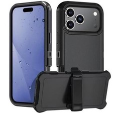 iPhone 17 Pro Max Defender Case with Belt Clip - Multiple Colors Available