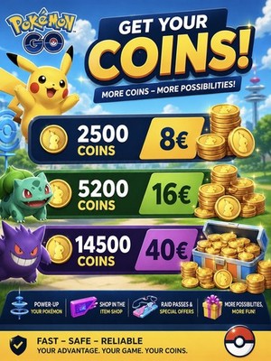 Pokémon GO Coins, Event Tickets and Monthly Passes