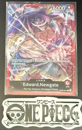 One Piece OP02-001 L  - Edward.Newgate - ENG - Foil - ST15 - TCG - NM/M