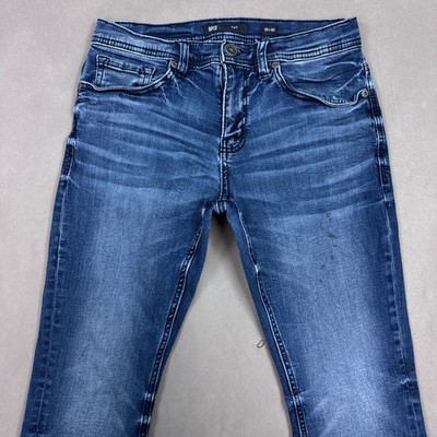 Buckle BKE Jeans Men 30x28 Blue Alec Denim Pant Faded Stretch Washout (Tag32x30)
