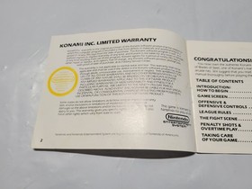 BLADES OF STEEL Juego Nintendo NES Original 1988 Manual de Instrucciones Folleto *SOLO