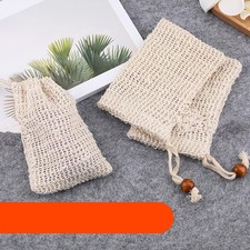 4Pcs Durable Soap Mesh Pouch Bubble Net for Handmade Soap Foam Beige