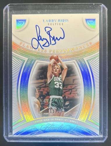 2024-25 Panini Flawless Larry Bird Performances Auto Autograph #/25 Celtics