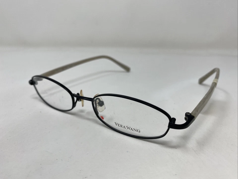 Vera Wang 日本 V137 BK 47-17-135 黑色貂皮全边眼镜框 QS76 — 第 2/4 张图片