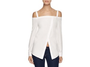 white off shoulder wrap top
