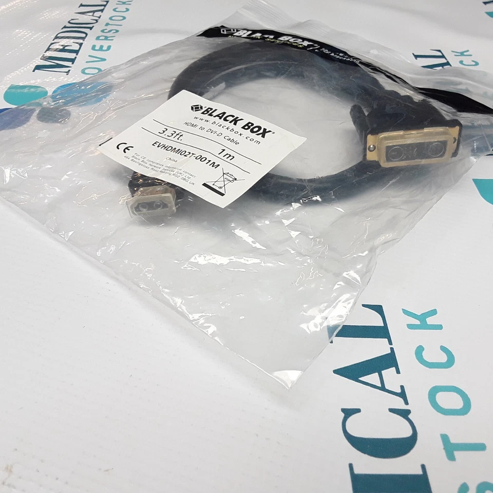 BLACK BOX - 1M (3.3ft) HDMI TO DVI-D CABLE - EVHDMI02T-001M - LOT OF 3 - NEW - Image 2 of 3