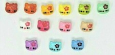 Kitty Cat Shank Buttons 13mm Arts, Crafts Baby Knitting, Sewing  MANY COLOURS UK