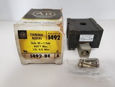 ALLEN BRADLEY 1492-BE TERMINAL BLOCK 600V SER A NIB