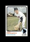 John Kennedy 1973 Topps Red Sox authentic autographed card